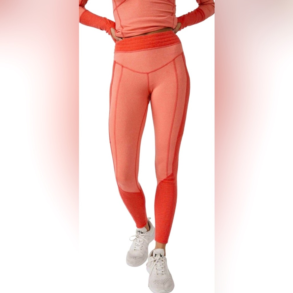 FREE PEOPLE MOVEMENT UNDERCOVER COLOR BLOCK LEGGINGS